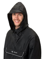 VAUDE Valdipino Poncho schwarz