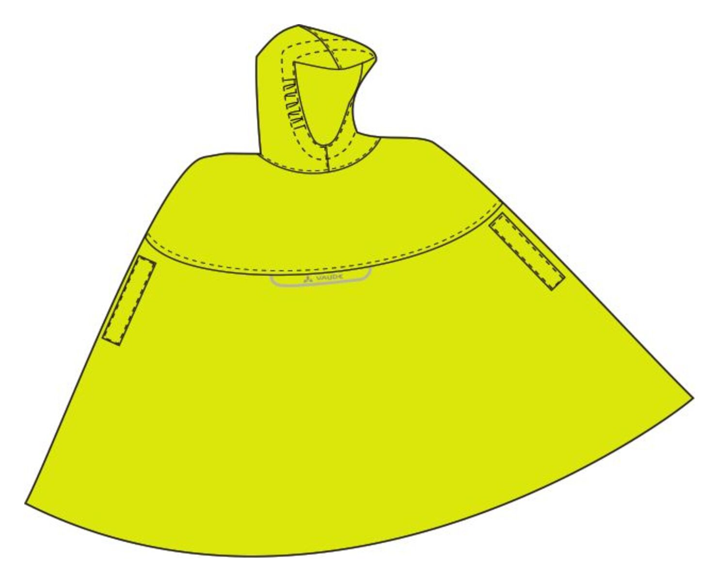 VAUDE Kids Grody Poncho gelb