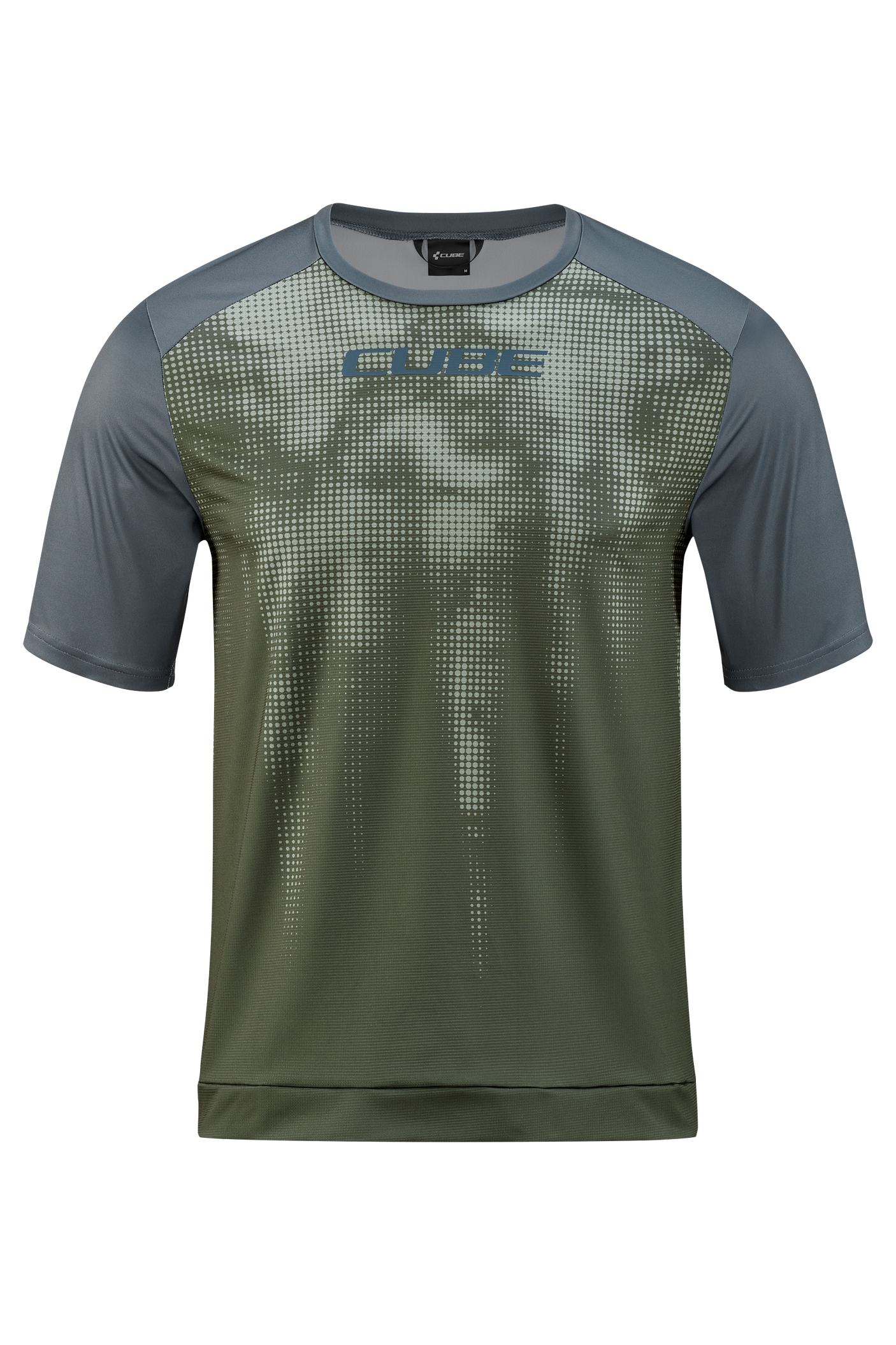 CUBE ATX Rundhalstrikot TM kurzarm olive´n´grey Herren