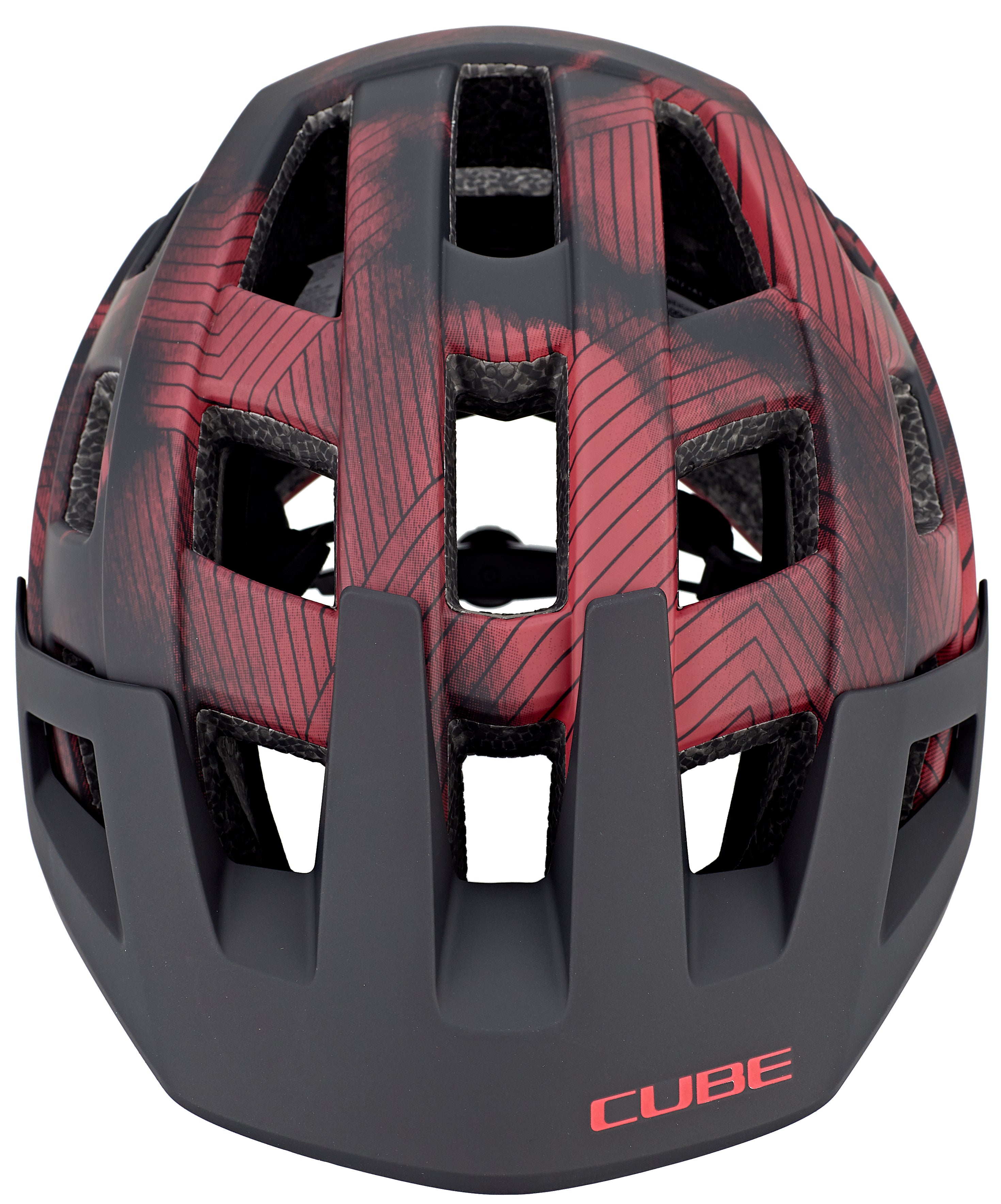 CUBE BADGER MTB-Helm red