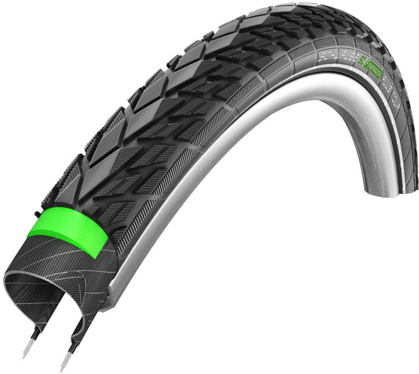 SCHWALBE Energizer Plus Tour Performance Drahtreifen 28x1.50" GreenGuard E-50 Addix E Reflex schwarz