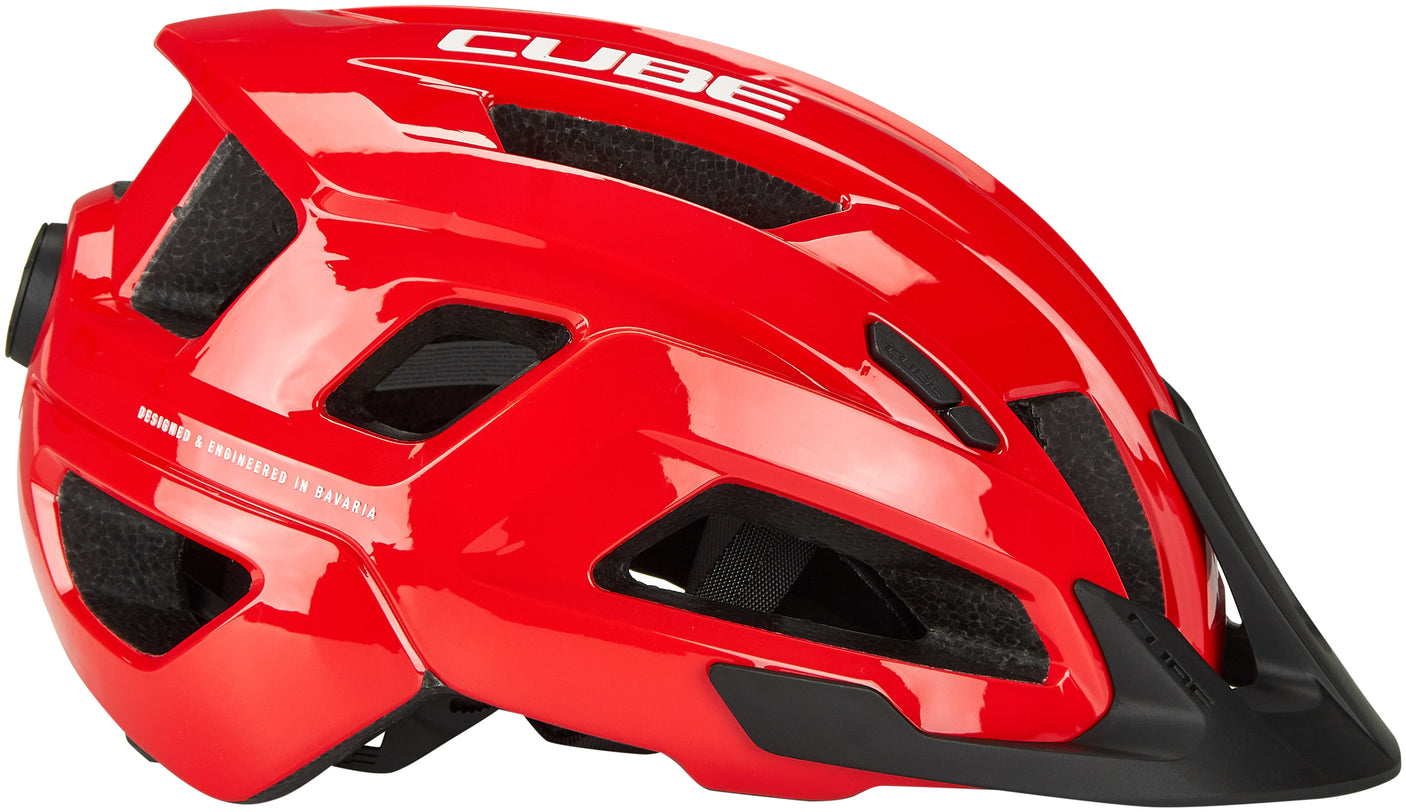 CUBE STEEP Helm glossy red