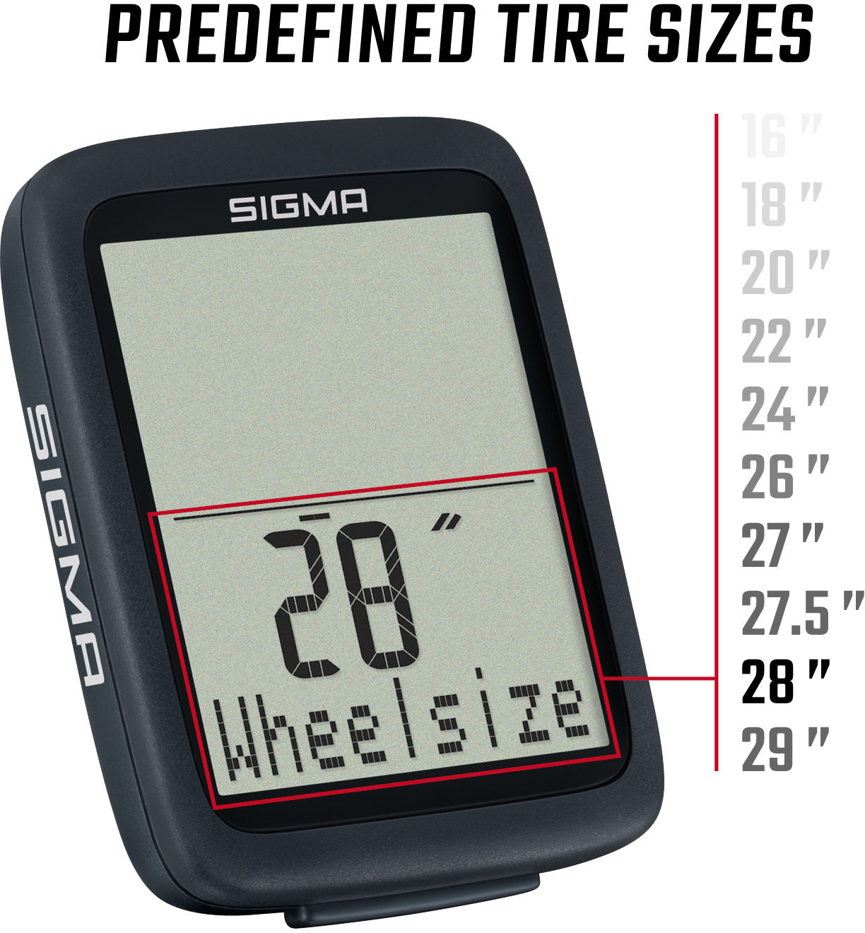 Sigma BC 8.0 Fahrradcomputer Kabelgebunden