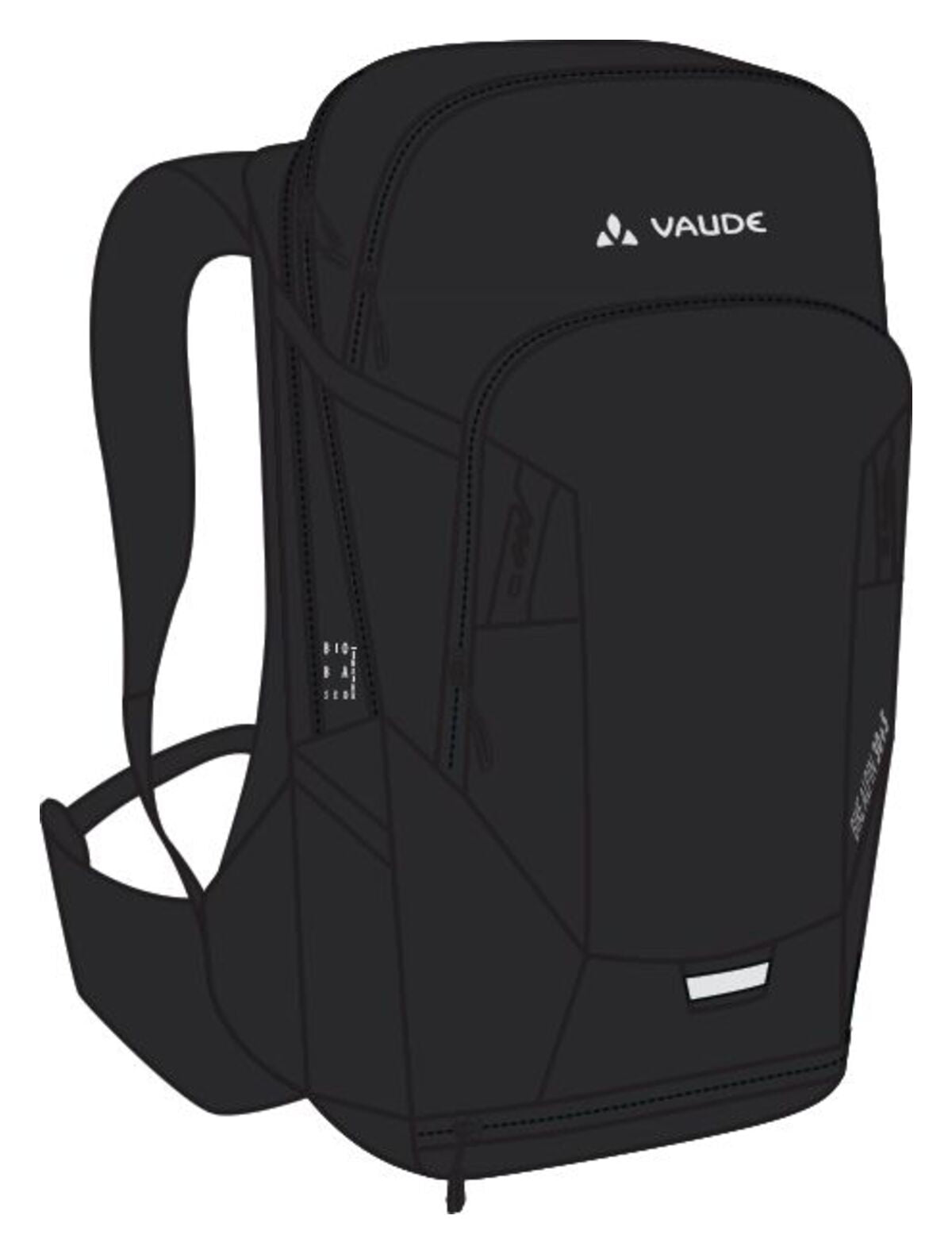 VAUDE Bike Alpin 30+5 Rucksack schwarz