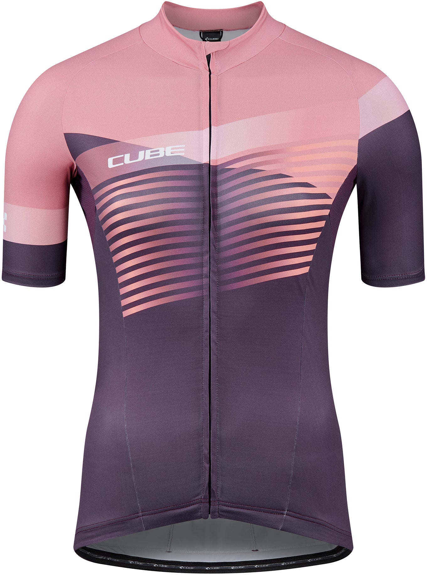 CUBE TEAMLINE WS Trikot kurzarm violet´n´rose