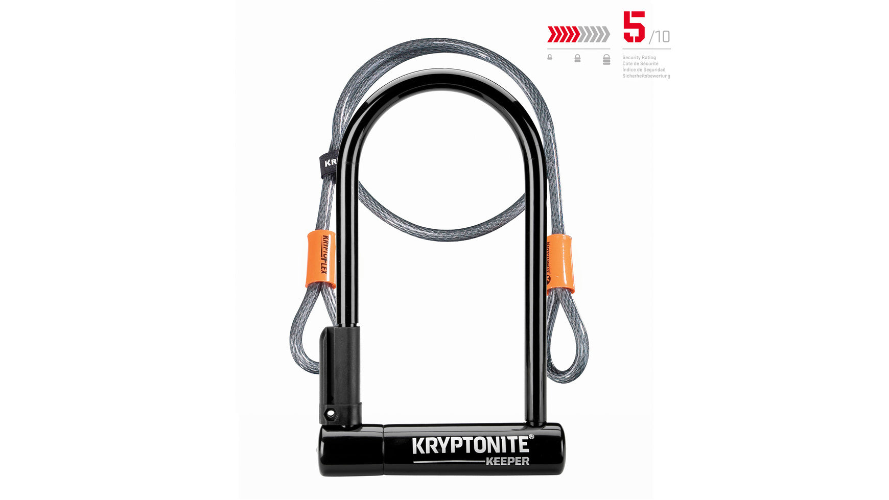 Kryptonite Keeper Standard + Kflex Bügelschloss 120cm