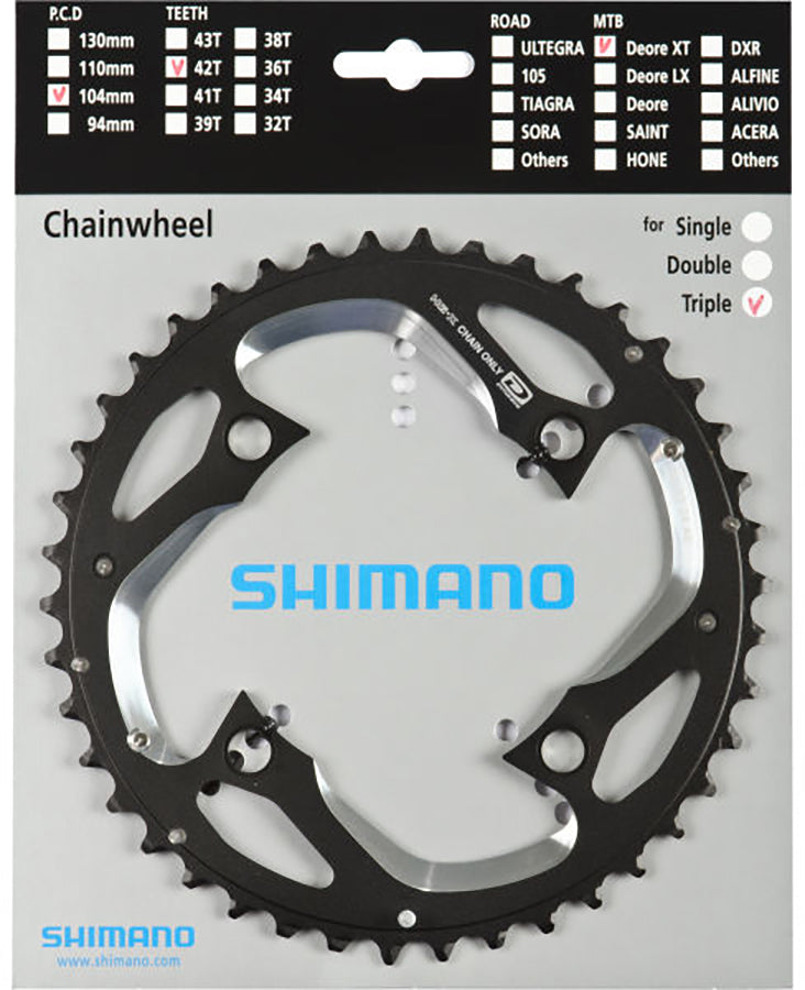 Shimano Deore XT FC-M780/FC-M770 Kettenblatt silber