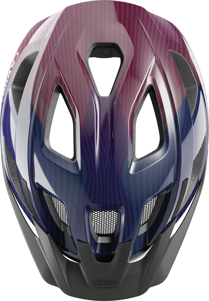 ABUS Aduro 3.0 LED Helm Urban purple waves