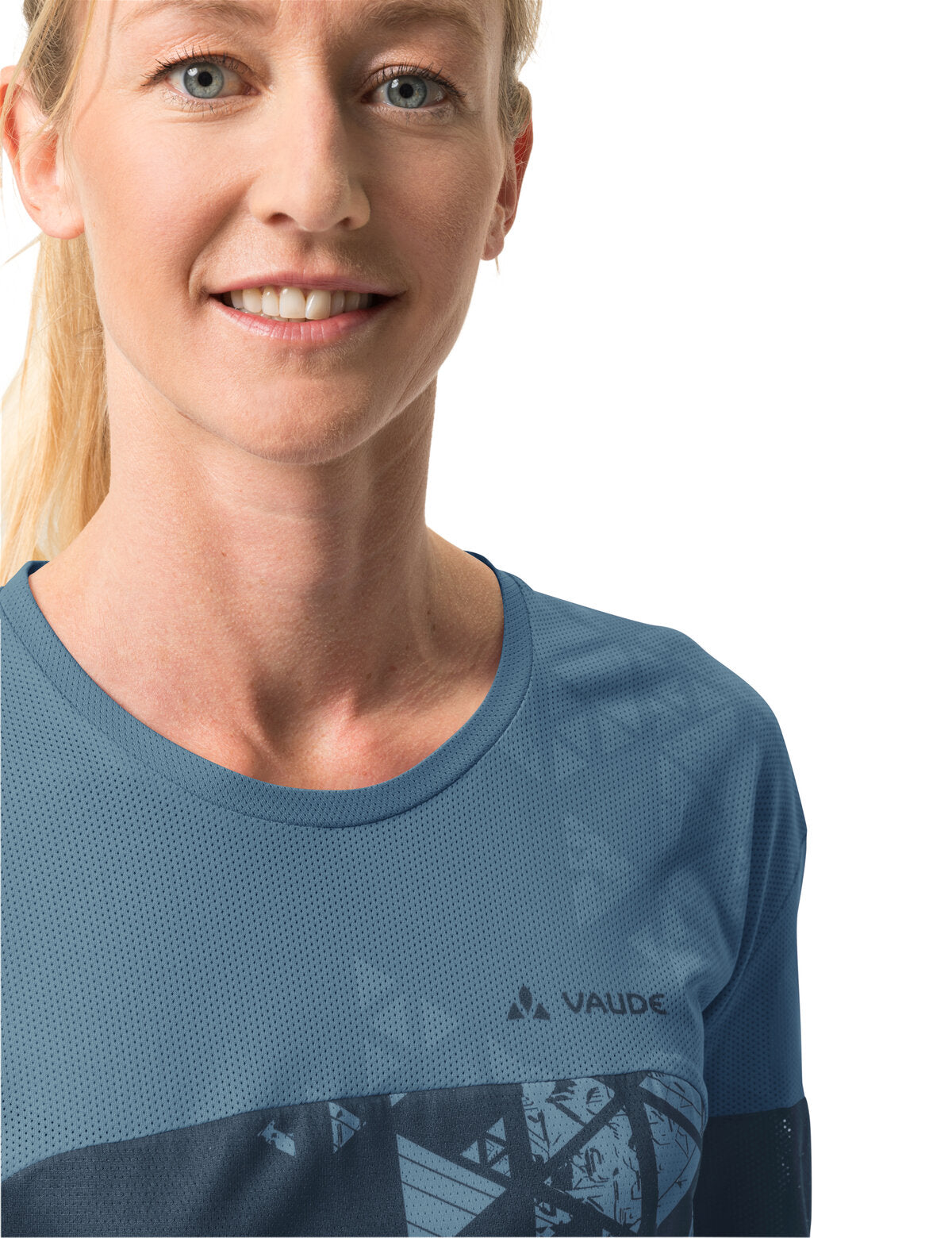 VAUDE Moab V Langarm T-Shirt Damen blau