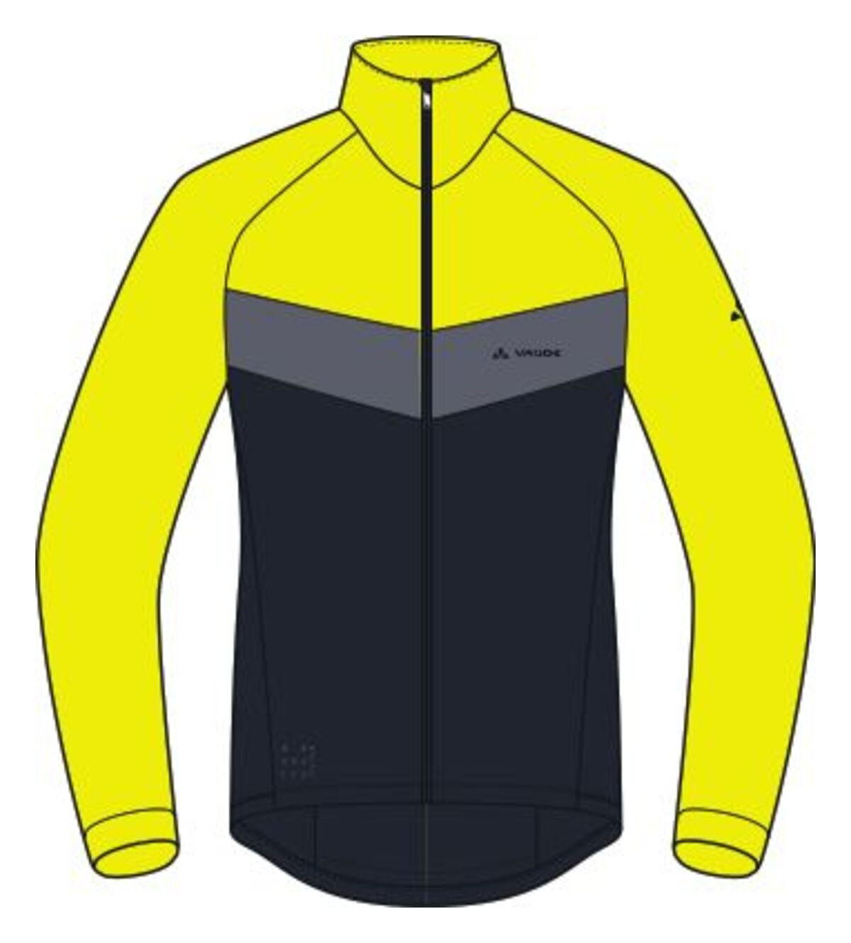 VAUDE Posta LS Tricot Herren neon yellow