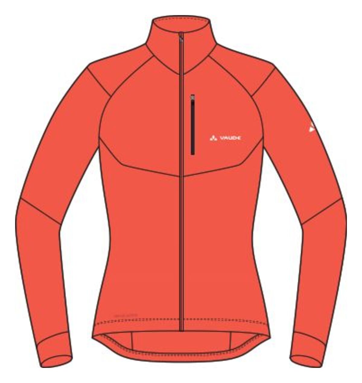 VAUDE Kuro Regenjacke Damen rot