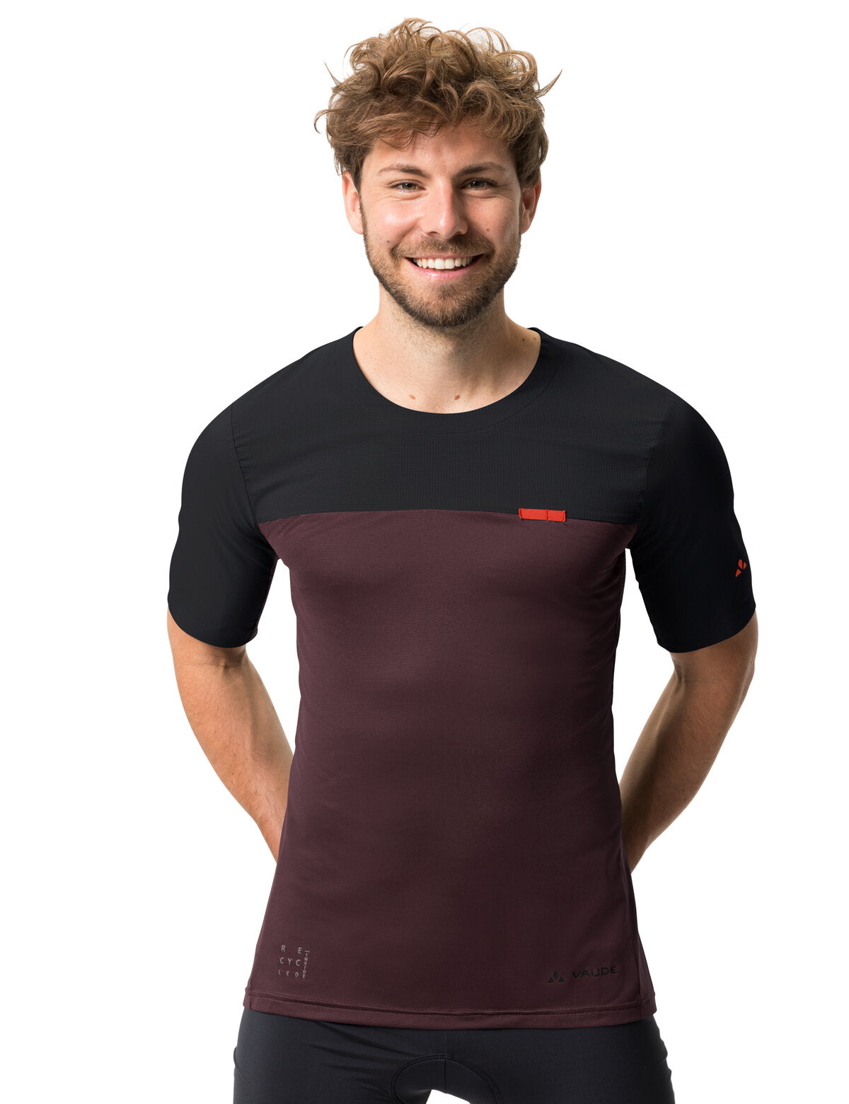 VAUDE Kuro II Kurzarm Shirt Herren rot/schwarz