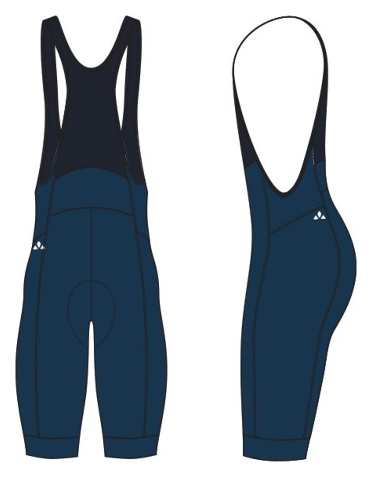 VAUDE Posta Bib Tights Herren blau