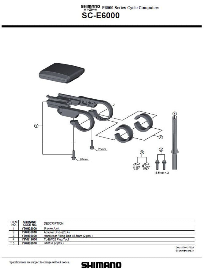 Shimano Steps SC-E6000 Info-Display schwarz