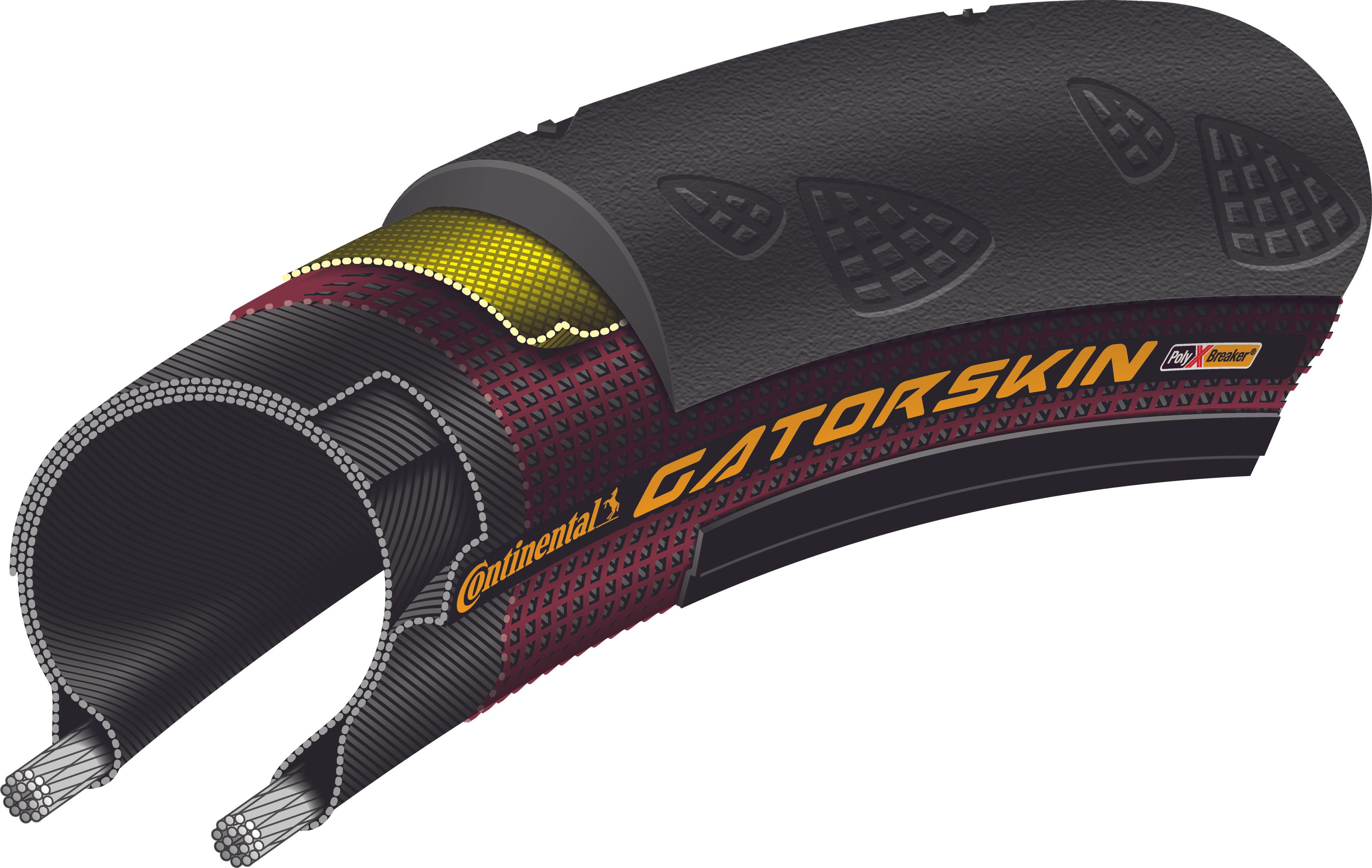 Continental GatorSkin Drahtreifen PolyX Breaker 28