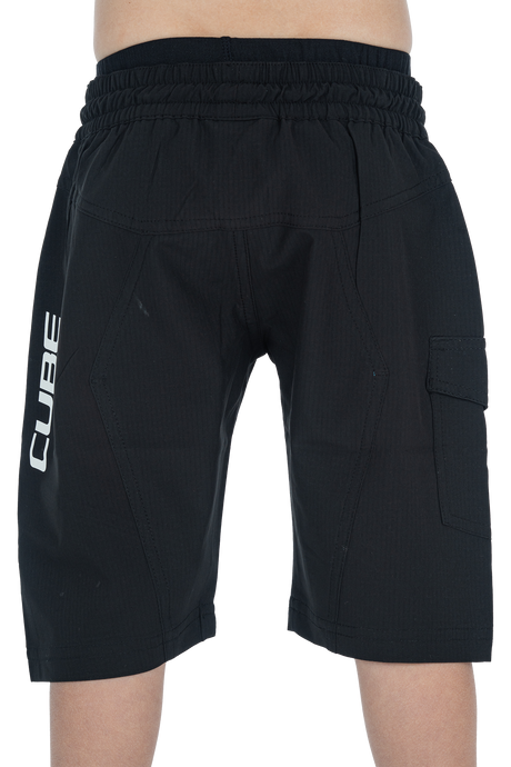 CUBE TEAMLINE Baggy Shorts ROOKIE inkl. Innenhose black´n´white