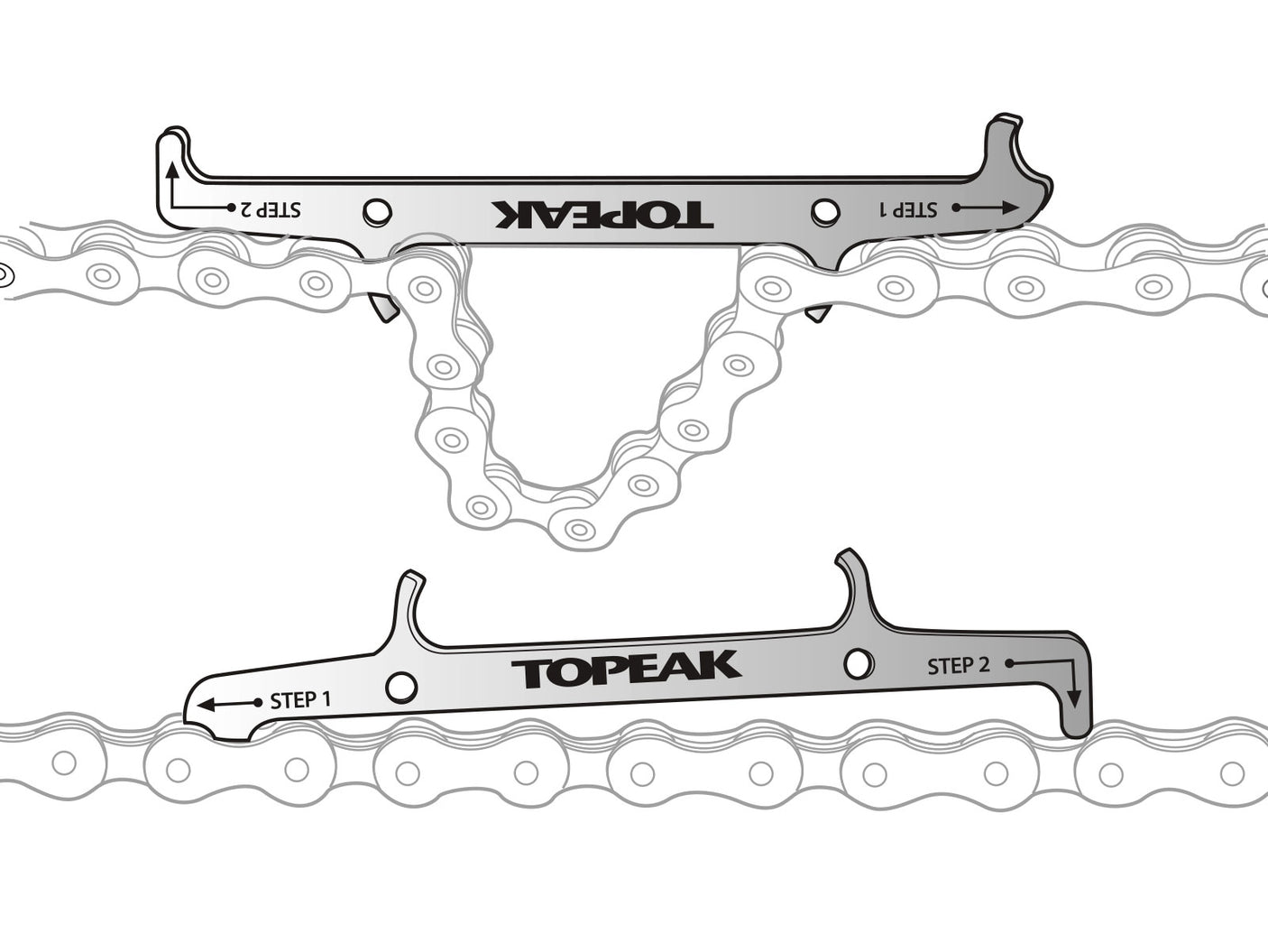 Topeak Kettenfixierhaken & Verschleißlehre