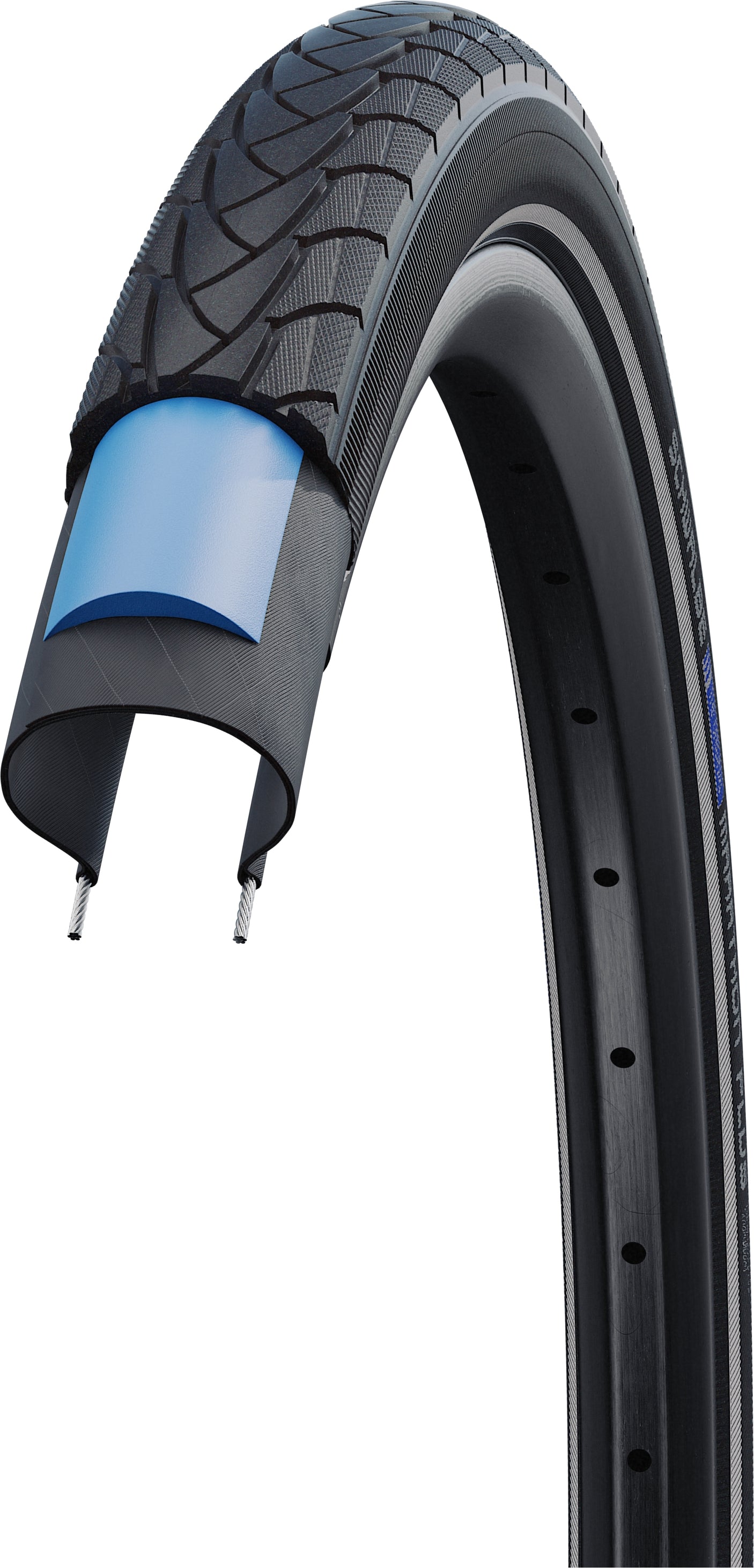 Schwalbe Marathon Plus Drahtreifen SmartGuard Endurance Reflex 28x1.00" schwarz