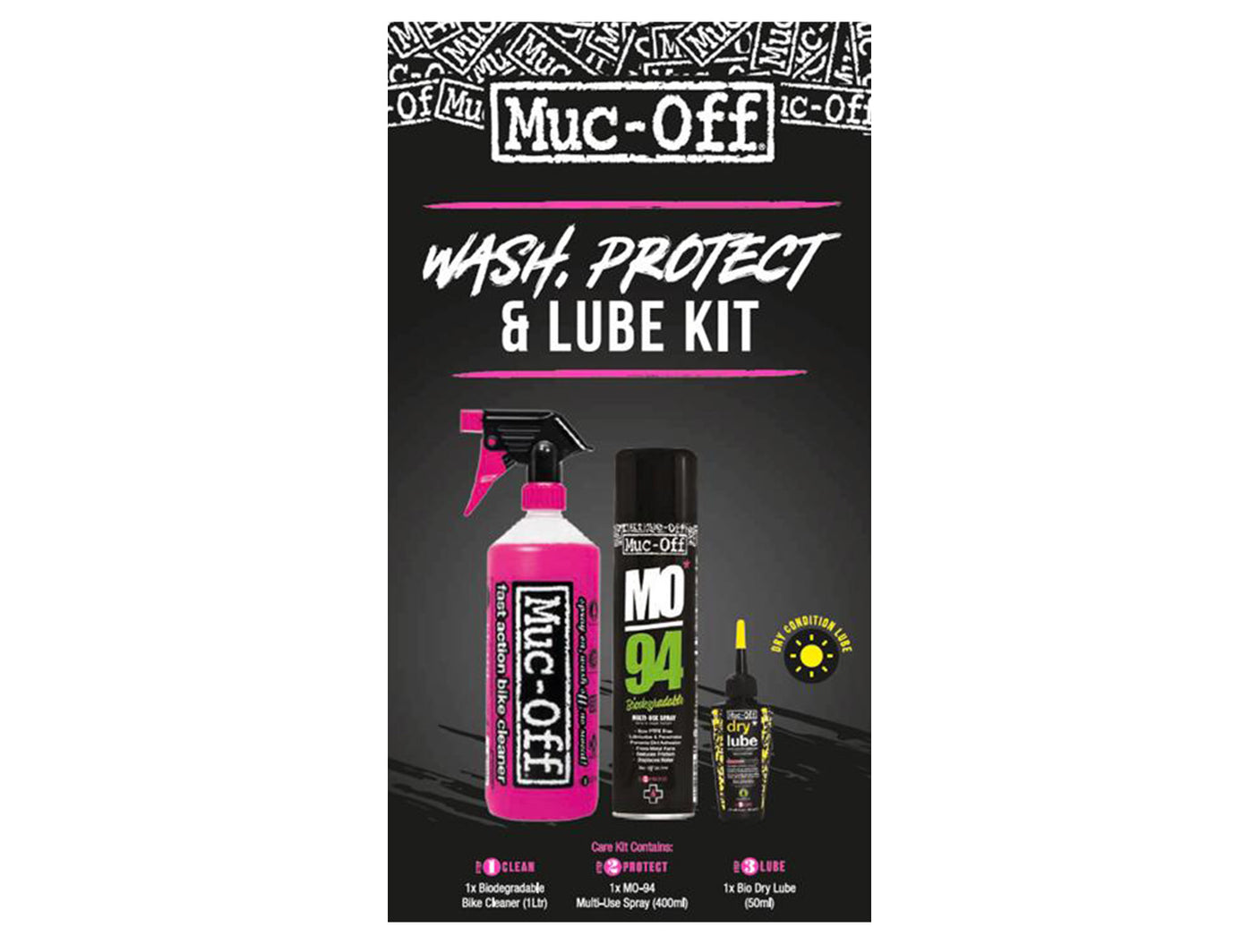 Muc-Off Wash Protect Dry Lube Reinigungskit